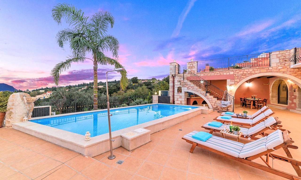 Steve Kois Villa Heated Pool Chania  Luaran gambar